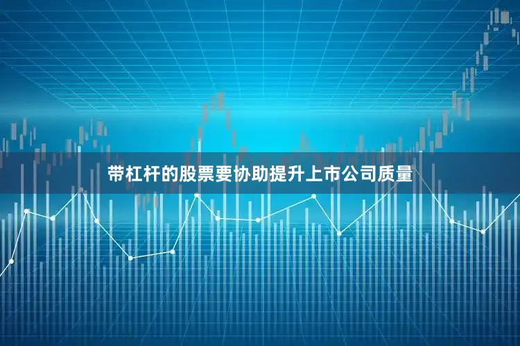 带杠杆的股票要协助提升上市公司质量